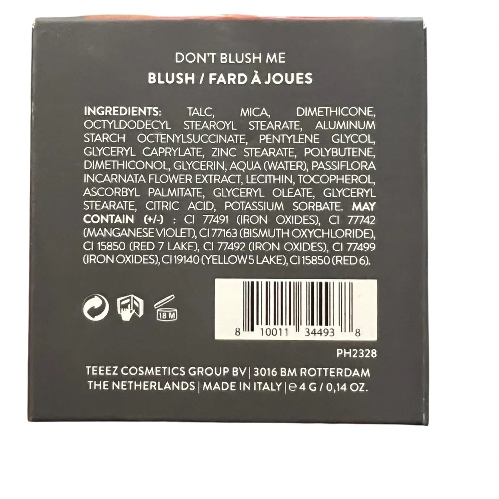 Teeez Cosmetics Suit Of Armor Don't Blush Me Mauve Red‎ Blusher NEW Beauty